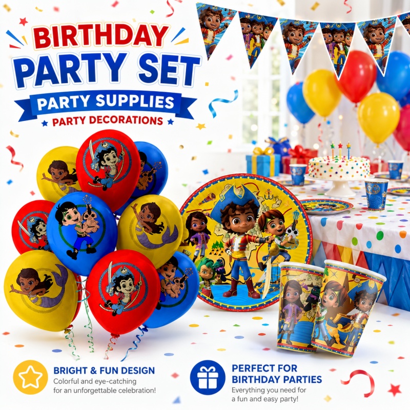 Outdoor Adventure Birthday Party - زينة حفلة عيد ميلاد سانتياغو أوف