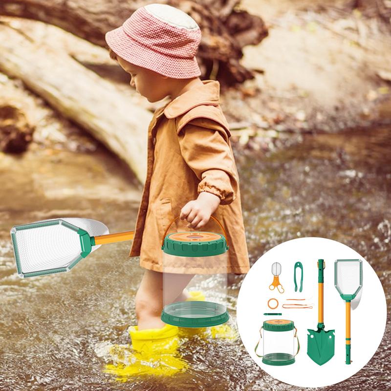 Outdoor Adventure Kit For Kids - مجموعة أدوات التقاط الفراشة القابلة للسحب،