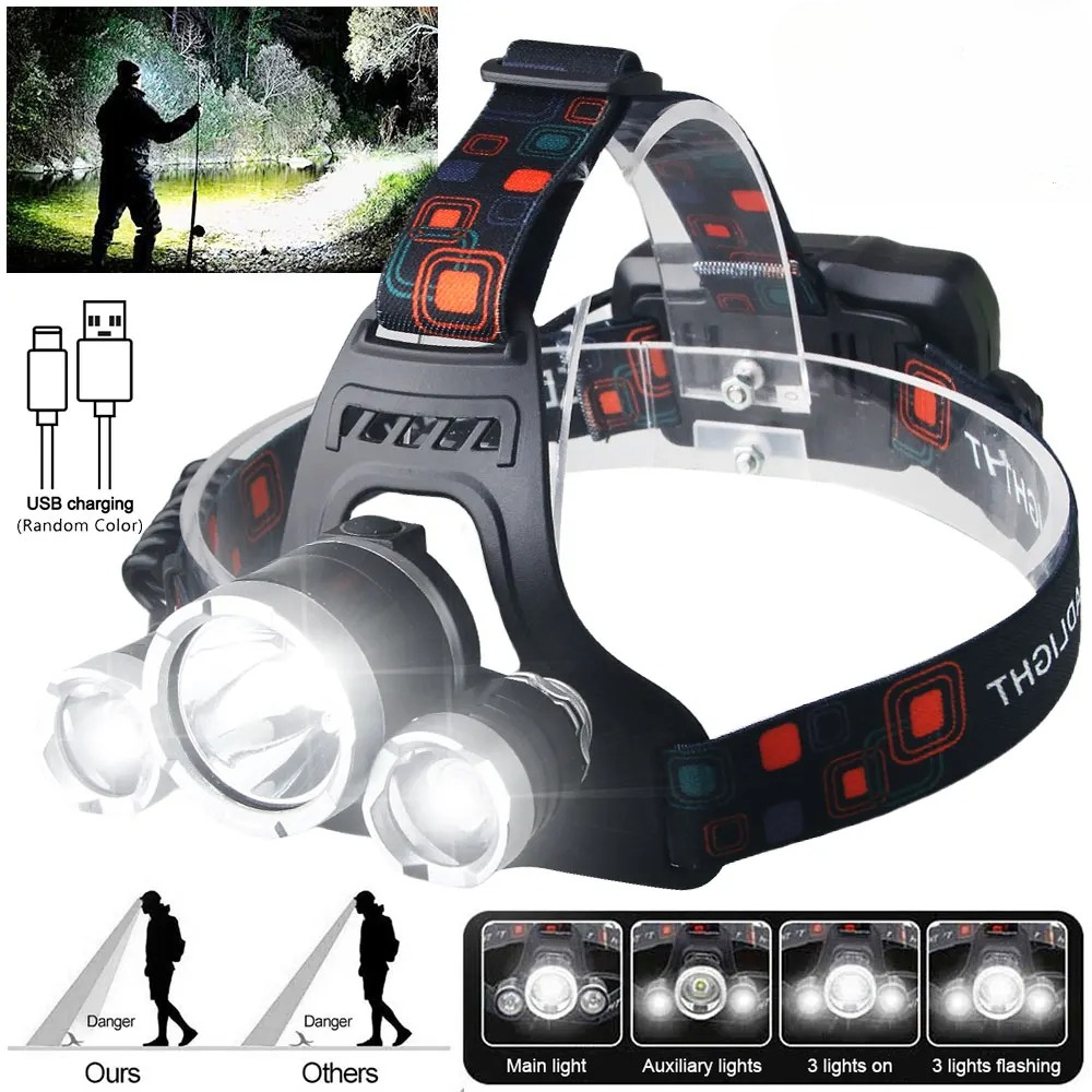 Outdoor Adventure Trips - كشافات LED عالية الطاقة 18650 مصباح