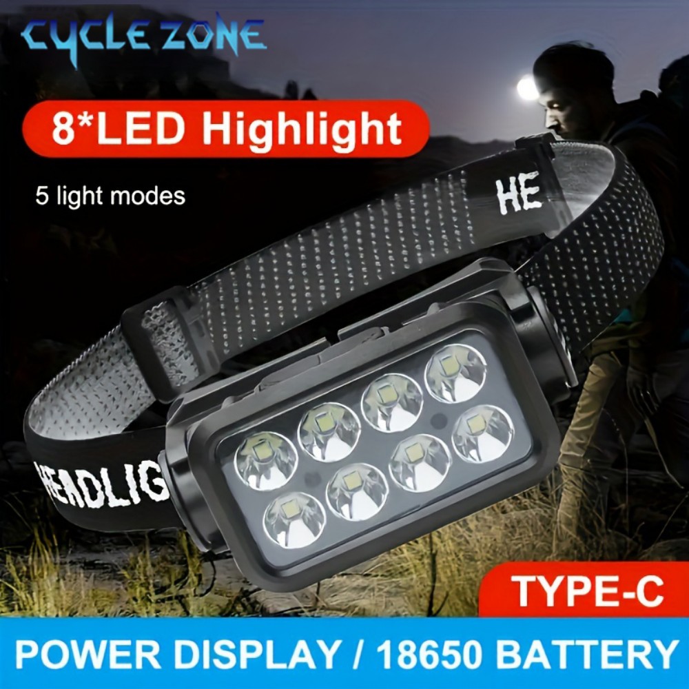 Outdoor Adventure Zone - 8 LED التعريفي كشافات نوع-C قابلة