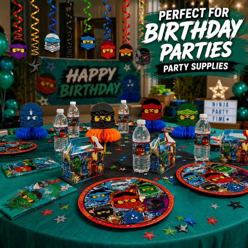 Outdoor Adventure Birthday Party - مجموعة ديكورات حفلات أعياد الميلاد بثيم