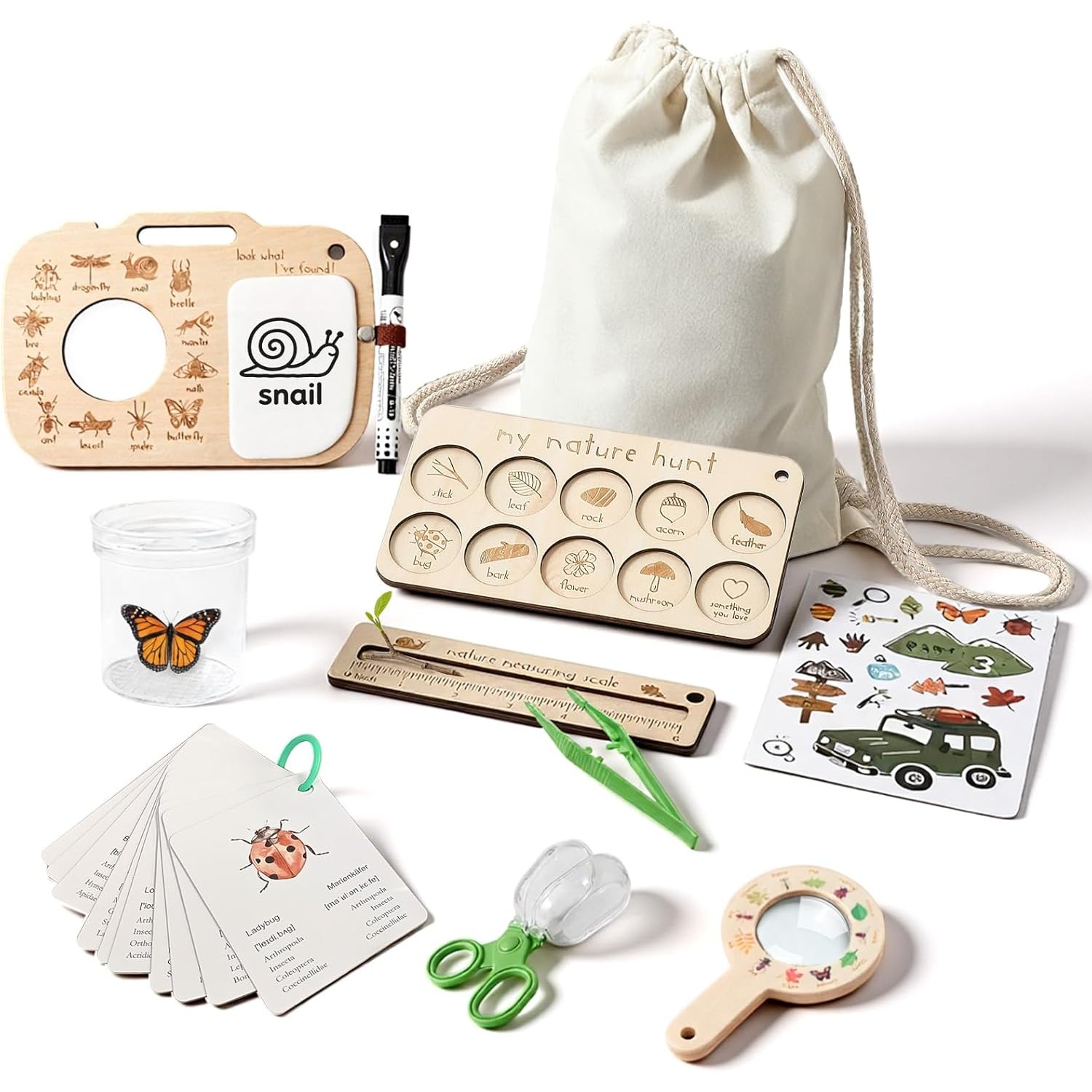 مجموعة أدوات التقاط الحشرات لل - مراجعة Outdoor Adventure Kit For Kids وسعره